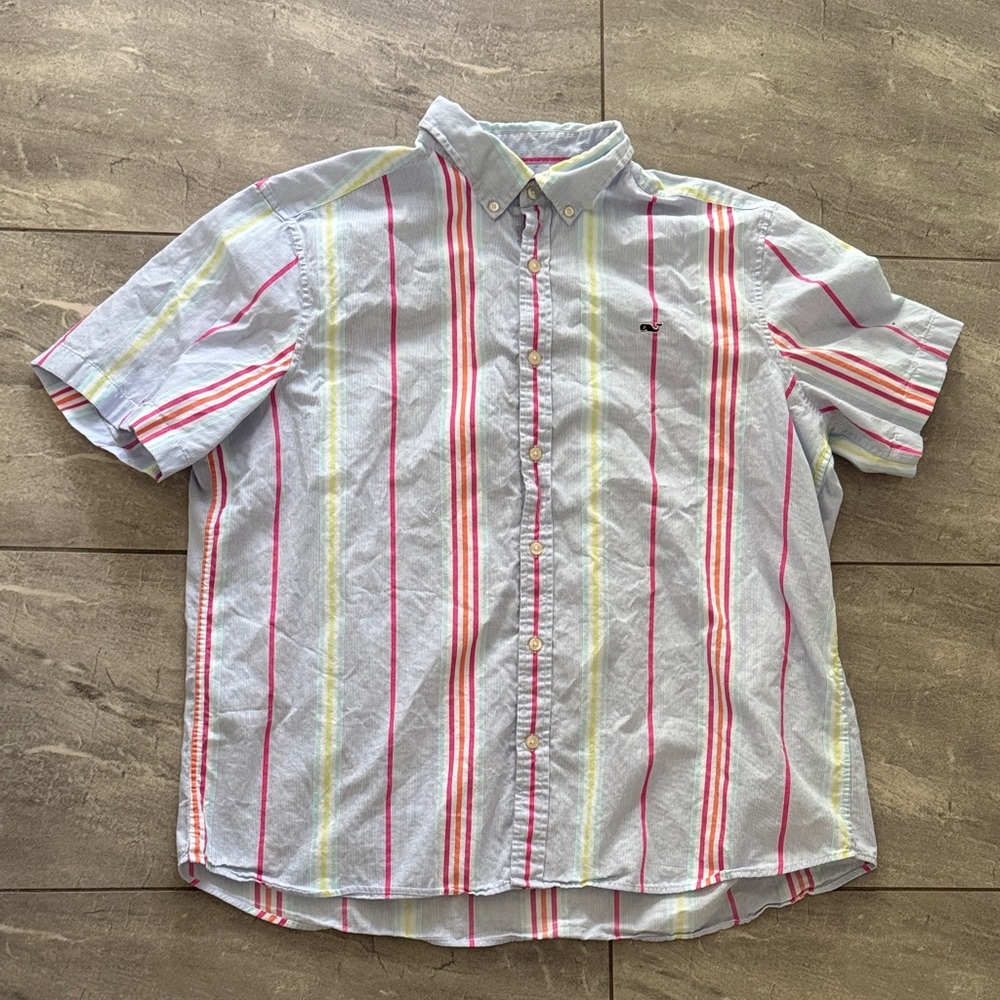 Vineyard Vines Multicolor Striped Button-Down Shirt
